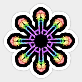 Rainbow Star Sticker